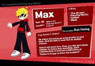 Max's Character Sheet from "On Command" series