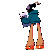 Whitty ripping a poster of The Voice Inside Your Head's face before Lo-Fight.