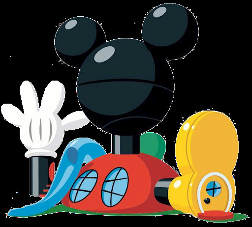 mickey mouse clubhouse black and white clipart