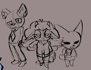 "GF and BG Boppers Sketch (KatAnims)"