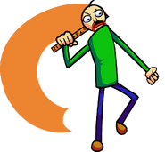 Baldi as seen in Baldi's Basics in Funkin, but it's badly made in  Anim8or! : r/BaldisBasicsEdu