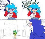 Skyblue and Bluechan's (Skyblue's alt design) first meet.