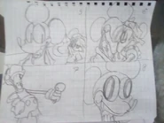 Another Paper sketch of Mandora cutscene