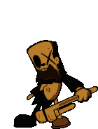 Piper getting hit by Boyfriend.