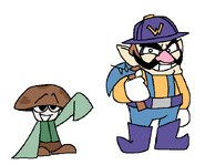 Outdated D-Side Wario and Toad designs. Link