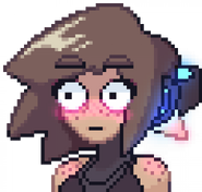 Dalia pixel portrait.