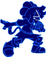 Wireframe right pose