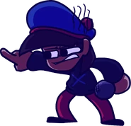 Static left miss pose