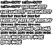 Menu buttons sprite sheet