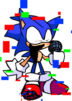 I found this Sonic the hedgehog fnf sprite and thought I would pibbify it.  Sprite by Comgaming_Nz, I'm pretty sure : r/FridayNightFunkin