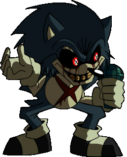 Pixilart - Sonic Exe fnf idle by undervoider