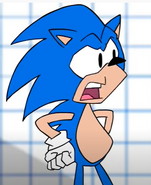 Sonic's original appearance in the mashup animation.