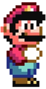Super Bad Mario's original appearance, taken straight from Super Mario World.