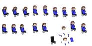 Dave's sprite sheet during Old Insanity
