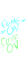 "COME ON" sprite sheet