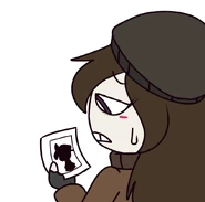 Neetblue admiring a picture of Boyfriend.