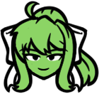 Just Monika normal icon.