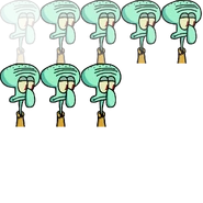 Squidward's sprite sheet (Portrait)