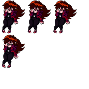 Girlfriend's scared sprite sheet.