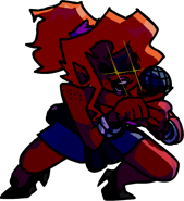 Static dark down pose