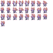 Monika Duet sprite sheet.