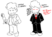 "Norbert and Trebron Reference Sheet (DerpDrawz)"