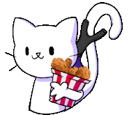 Hu3cat with his Fried chicken on the main menu