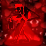 Mr. Virtual dancing with Samantha Heather's corpse.