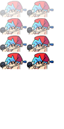 Boyfriend's dialogue portrait sprite sheet.