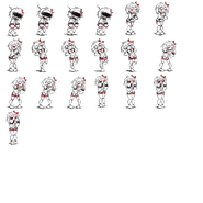 Sayori's "happy"/poems (Stagnant - 3) sprite sheet.