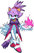 Blaze The Cat, found in the mod's files.