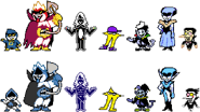 Older D-Side designs for Lancer, King, Rouxls Kaard, Starwalker, Jevil, Queen, and Spamton. Link