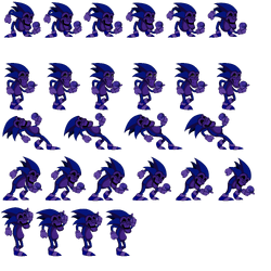 Majin sonic sprites remake by Sonic1991 on Sketchers United