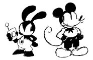 D-Side designs for Oswald and Mickey. Link
