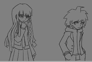 "Makoto and Kyoko Sketches (Ito Saihara)"