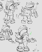 Concept art of Annie's Week 5 form