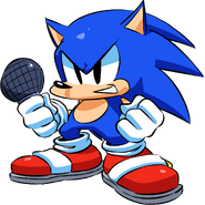 Sonic BF, an HD version of a Sonic Reskin Mod made by CuteyTCat.