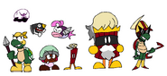 D-side enemies.png (29 KB) Outdated D-Side designs for Goomba, Koopa, Bob-omb (Dyna-Mike), Bullet Bill, Boo, Cheep Cheep, Hammer Bro (Crowbar Crew), and King Bob-omb (King Dyna-Michael The Second). Link