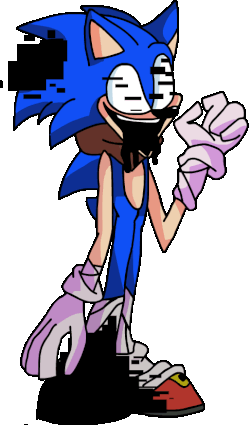 I found this Sonic the hedgehog fnf sprite and thought I would pibbify it.  Sprite by Comgaming_Nz, I'm pretty sure : r/FridayNightFunkin