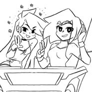 A sketch of Ayana and Dalia on a date by RatNonFat.