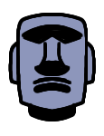 🗿 Moai on Skype Emoticons 1.2