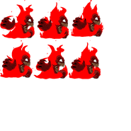 Hellclown right sprite sheet.