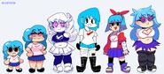 Ski and the other Sky’s. Those being the OG Sky(Bluefrok's Take), NuSky (in bbpanzu's style), SaruSky/Sora and Skyblue (both 4-chan styled and regular) respectively. Link