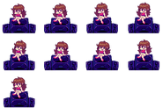 Girlfriend's sprite sheet.