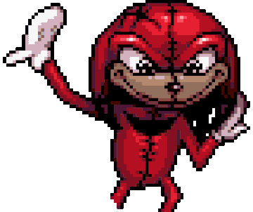 Trying to sprite a title screen for Mighty the Armadillo (Newer Sonic Mania  Deluxe) 