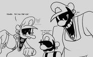 The Starman (another Mario EXE take by Marco) and MX talking to GB. Link
