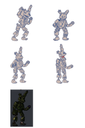 A wip photo of Springtrap's animations