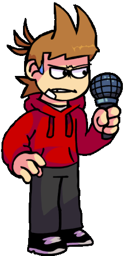 Download Tord From Eddsworld Wearing Red Hoody Wallpaper