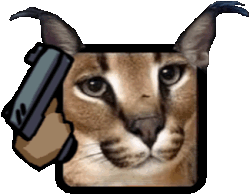 Floppa Cat Fight GIF