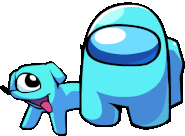 Humane Heartbeat Cyan with a dog